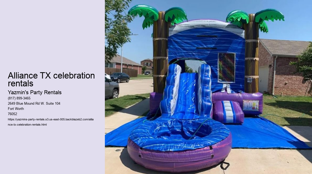 Alliance TX's Go-To for Bounce House Rentals: Make Your Event Memorable!