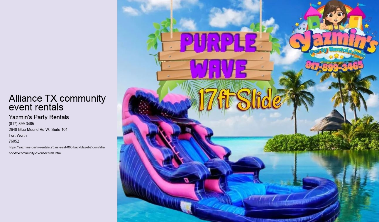 Alliance TX community event rentals