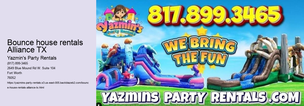 Bounce house rentals Alliance TX