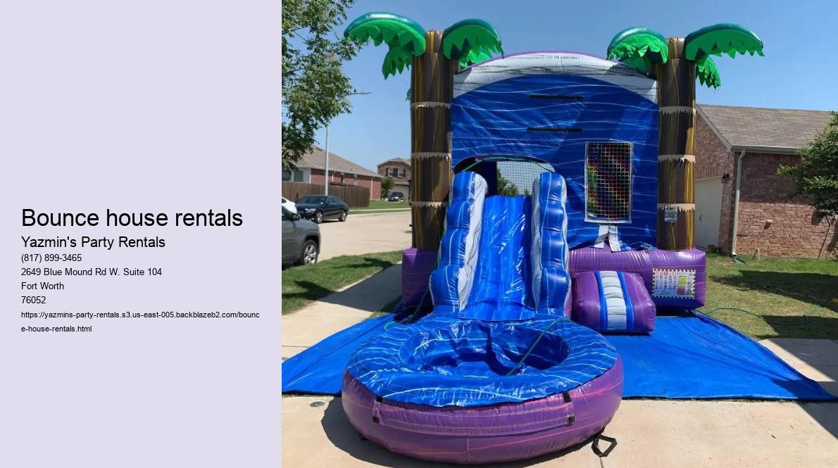 Alliance TX's Bounce House Rental Experts: Turn Your Party Up a Notch!