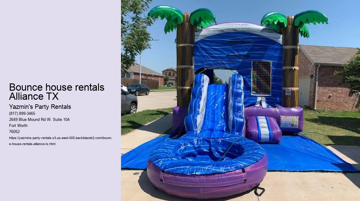 Bounce House Bliss: Yazmin's Party Rentals Lights Up Alliance, TX Events!