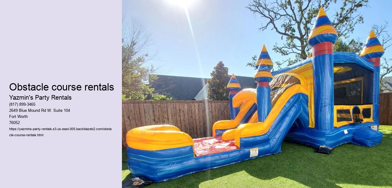 Obstacle course rentals